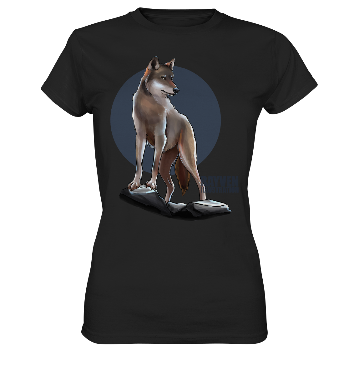 Rayven Illustration | Wolf - Ladies Premium Shirt