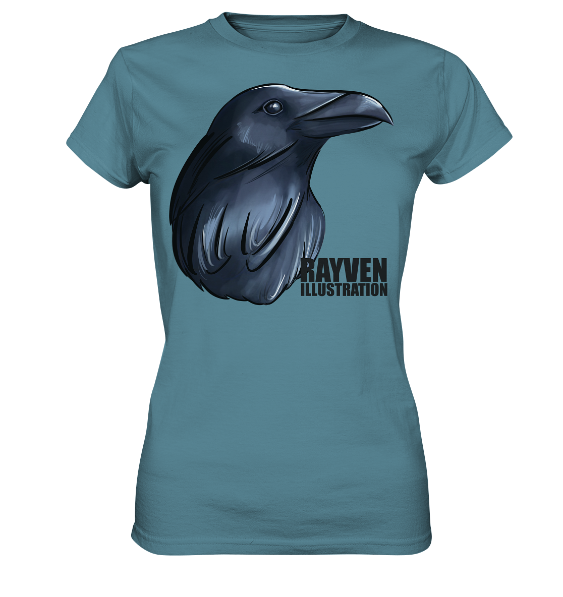Rayven Illustration - Ladies Premium Shirt