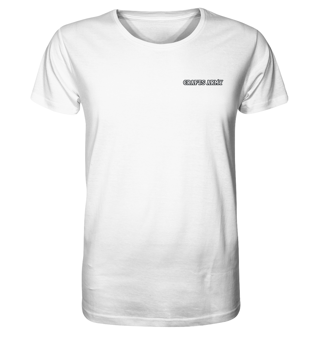 Crafts Army Weiß (Stick) - Organic Shirt (Stick)