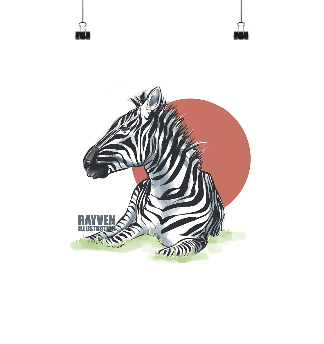 Rayven Illustration | Zebra - Poster