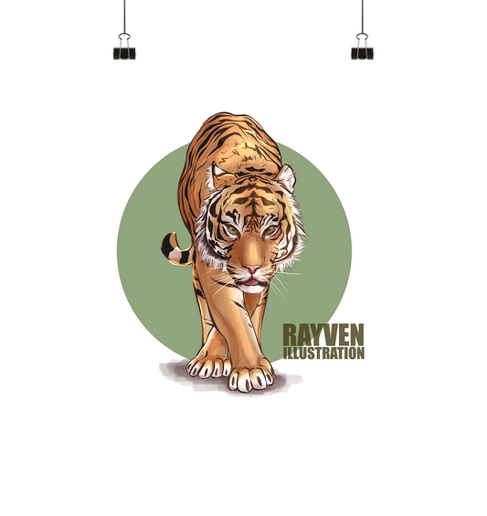 Rayven Illustration | Tiger - Poster