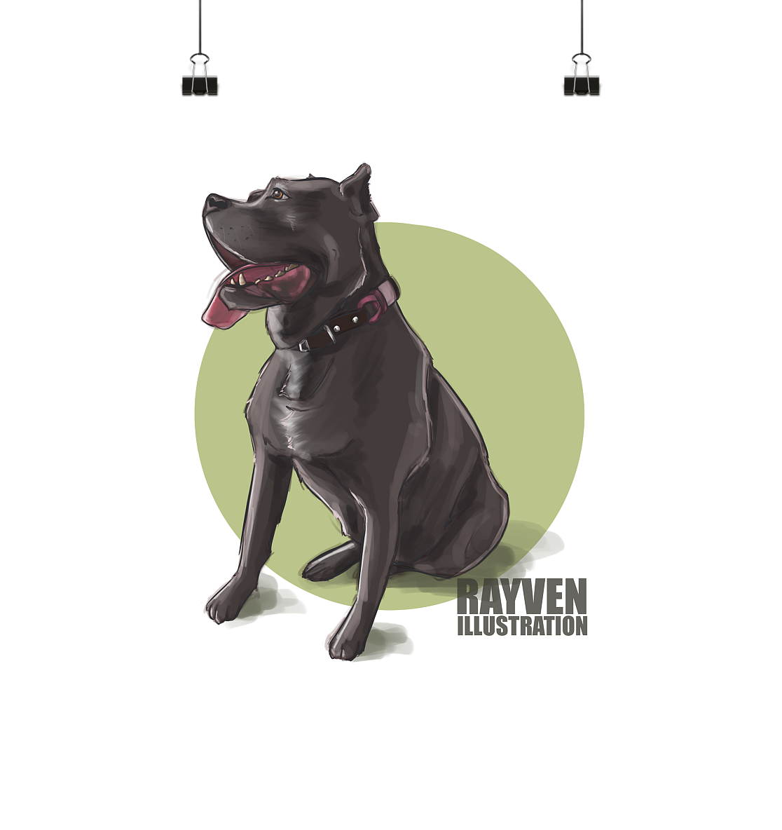 Rayven Illustration | Dog - Poster