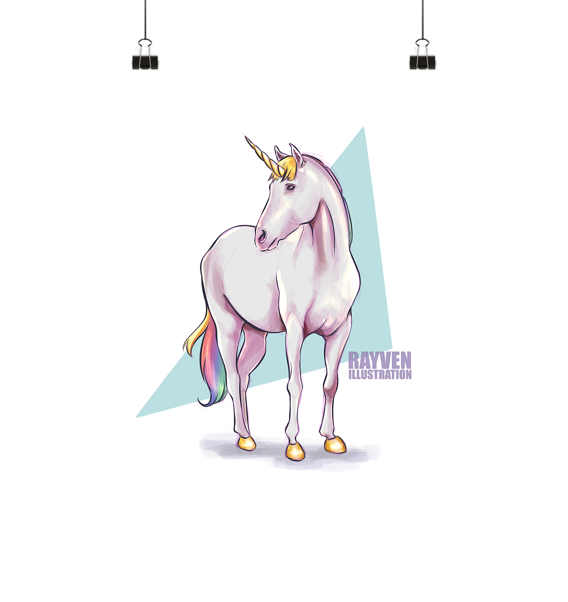 Rayven Illustration | Unicorn - Poster