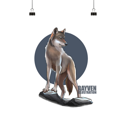 Rayven Illustration | Wolf - Poster