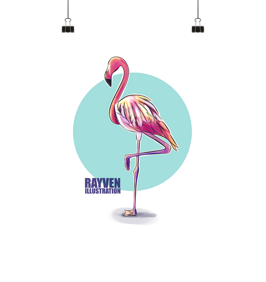Rayven Illustration | Flamingo - Poster