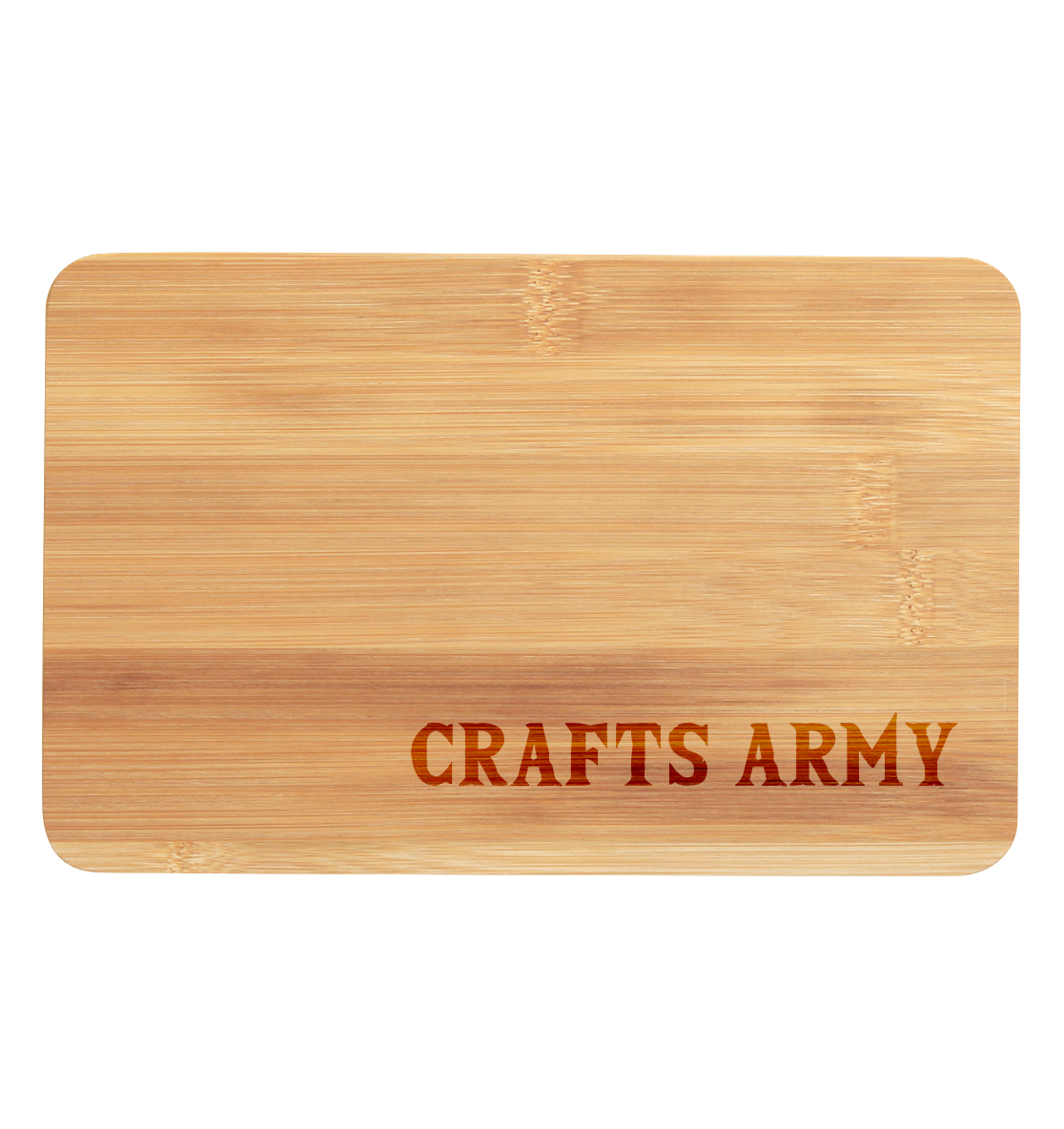 Crafts Army Gravur - Premium Bambus Brettchen