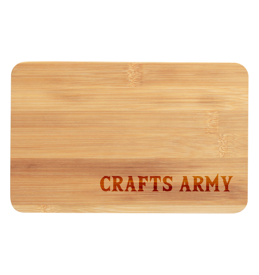 Crafts Army Gravur - Premium Bambus Brettchen