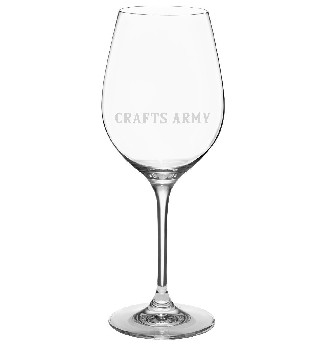 Crafts Army Gravur - Wein Glas